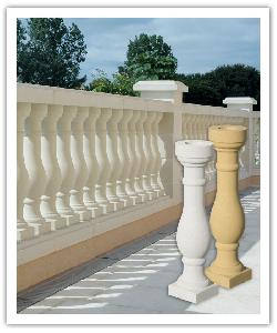 Pornic Atlantic balustrades - off-white - in reconstructed stone