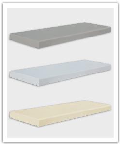 Tradition flat smooth wall copings - grey, white and champagne - in reconstructed stone